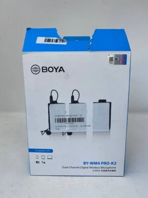 Boya BY-WM4 Pro K2 便携式 2.4G 麦克风系统 – 开箱,适用于数码单反相机 — 第 1/4 张图片