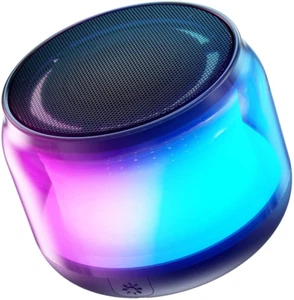 Portable Bluetooth Speakers with Colorful Lights, Loud Sound, Small Bluetooth Sp - Picture 1 of 11