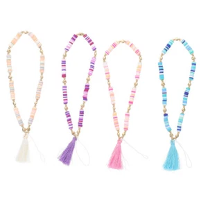 4 Pcs Gradient Color Mobile Phone Lanyard Polymer Clay Decoration Chain - Zdjęcie 1 z 12