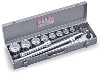 TONE 3/4" Drive 12 pt 24-50mm Socket Wrench Set 200MISO 12 Tools JAPAN - Image 1 of 2
