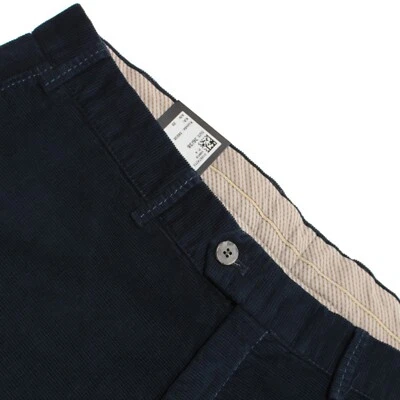 Hiltl NWT Chinos / Casual Pants Size 36 US Dustin In Textured Blue Cotton Blend - Image 1 of 4