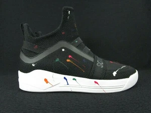 Soulsfeng New York Athletic Fashion Men's Sneakers Size 9.5 Black/Paint Splatter - Picture 1 of 12