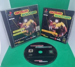 Actua Soccer PS1 Sony PlayStation 1, 1996 AUS PAL Black Label Completo con Manual - Imagen 1 de 3