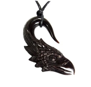 😏 Adler Horn Anhänger Adlerkopf Krafttier 😉 A-D63 - Picture 1 of 1