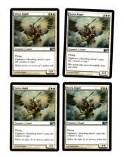 4x Serra Angel EX M10 M11 M12 M13 M14 Mtg Magic EDH 4x x4