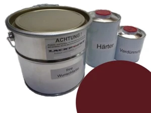 1 Liter Set 2K Autolack DDR Maron kein Klarlack Rotbraun Moped Simson SR2 ! - Bild 1 von 3