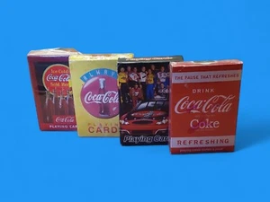 Lot Of 4 Coca - Cola Brand Playing Card Decks Coke Advertisement  Sealed. - Picture 1 of 5