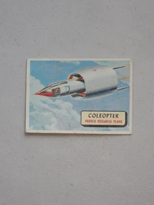 1957 Topps Airplane Trading Card # 85_Coleopter_French Research Plane _Red Back - Picture 1 of 2