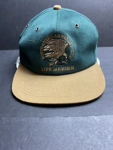 North American Hunting Club Trucker Cap Hat Lid Strapback Eagle Guns NRA Felt - Picture 1 of 7