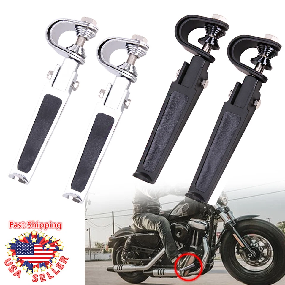 Комплекты U-образных зажимных ножных колышков для защиты двигателя от аварии для Harley Touring Dyna 1–1,25 дюйма - Изображение 1 из 4