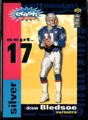 1995 Choice - You Crash the Game Redemptions Drew Bledsoe #C9 Silver Sept. 10 - Image 1 of 2