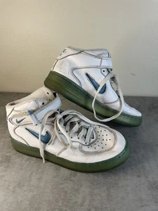 Size 6.5y - 1996 Nike Air Force 1 CL SC Mid White Carolina Blue Rare Vintage - Picture 1 of 7