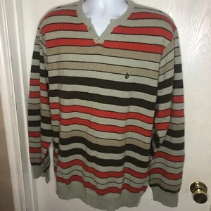 Volcom Mens XXL Alder Sweater Orange Brown Tan Wool Nylon #A0741006 Logo - Picture 1 of 11
