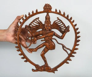 Shiva Nataraja Wall Art , Hindu God Statue, Goddess of Fortune, Healing Gift - Picture 1 of 7