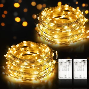 Luci LED a Batteria, 2 X 12M Lucine LED Decorative, 120 LED Luci Stringa - Foto 1 di 13