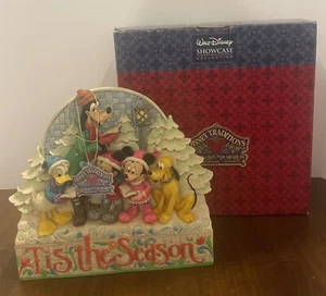 Jim Shore Disney Traditions "Tis The season" Mickey & Crew Wall Plaque 4005629 - Picture 1 of 11