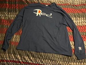 Rotes Konzert Shirt Champion Logo dunkelblau 2XL - Bild 1 von 4