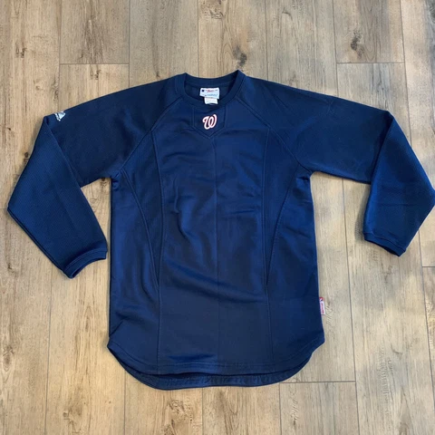 Majestic Therma Base Pullover Washington Nationals Size Small Cover