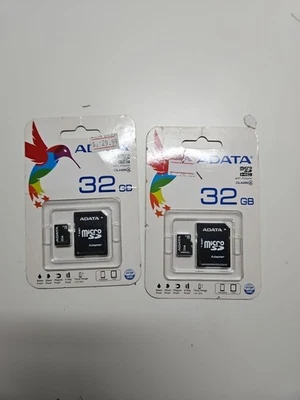 ADATA 32GB MicroSDHC Memory Card With Adapter 2x1 - Image 1 of 4