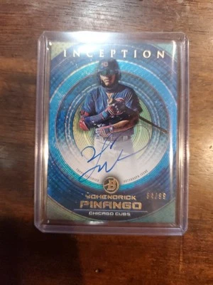 Yohendrick Pinango Auto 2022 Bowman Inception Prospect Blue Foil #64/99 #PA-YP - Image 1 of 2