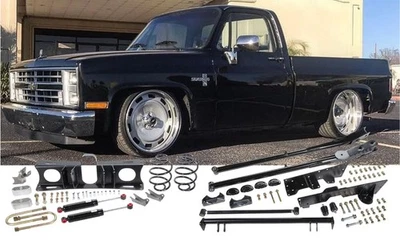 C-10 1973-1987 CPP Complete Rear 7" Drop Trailing Arm Conversion Kit - Imagem 1 de 4