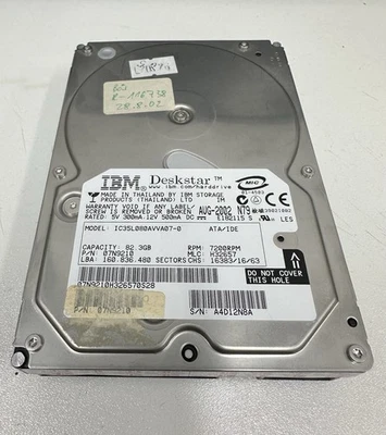 IBM Deskstar 80GB IDE-HDD - Bild 1 von 3