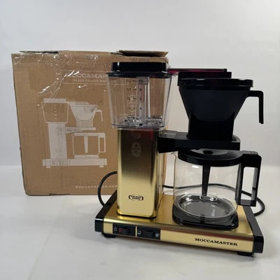 Technivorm Moccamaster 53936 KBGV Select 10-Cup Coffee Maker Brushed Gold, 40 oz - Image 1 of 4