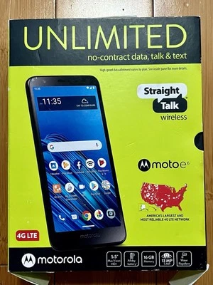 Motorola Moto E (2020) Straight Talk Wireless 16BG Android 9.0 OPEN BOX READ DES - Image 1 of 4