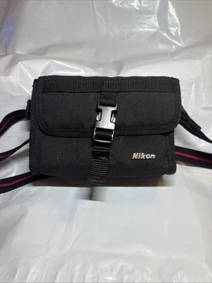 NIKON Vintage Black Camera Bag w/ Strap - Compact Size - Image 1 of 4