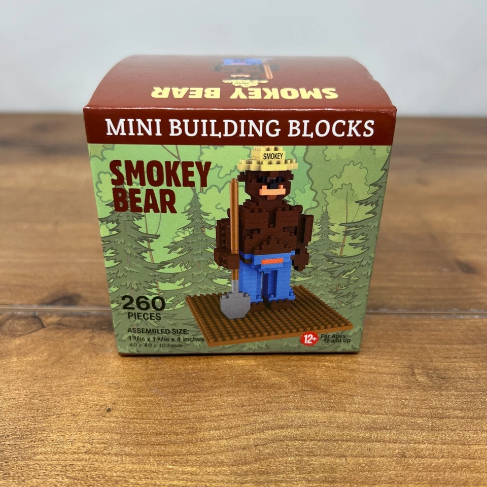 Smokey Bear Mini Building Blocks 260 Pieces Complete Sealed National Park - Image 1 of 4