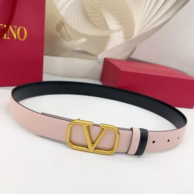 VALEN TINO Women's belt with double-sided belt pink Black width 3cm Without box - Image 1 of 2