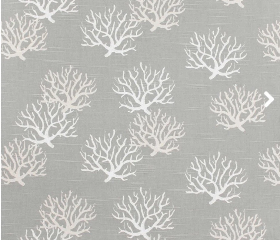 Cortina Cenefa Playa Coral Estampados Premier Isadella Gris Costero Algodón Slub Foto 1 de 1