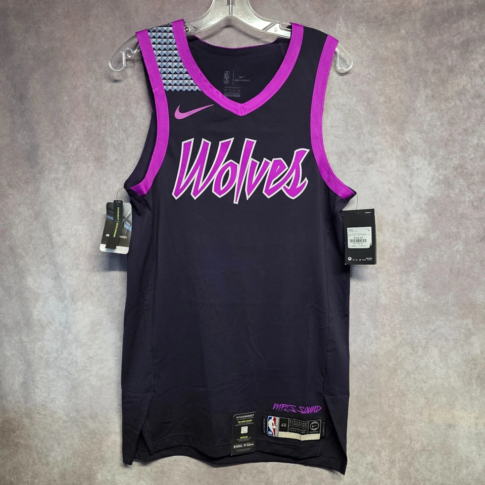 MINNESOTA TIMBERWOLVES NBA AUTHENTIC BASKETBALL JERSEY NIKE VAPORKNIT MEN SIZE S