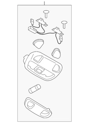Lámpara de mapa genuina Subaru 2016 WRX WRX STI 84621VA070JC Foto 1 de 2