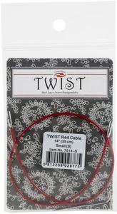 Paquete de 3 - Cables Intercambiables ChiaoGoo TWIST Encaje Rojo 14"-Pequeños - 7514-S - Imagen 1 de 3