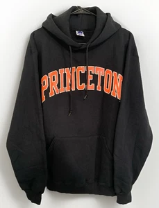 Vintage Russell Athletic Princeton Pullover Hoodie Sz. Medium Black 90s Y2K - Picture 1 of 12