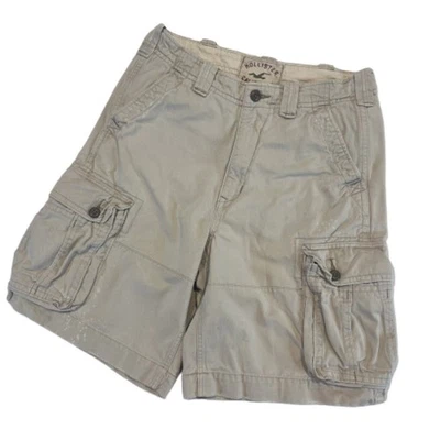 Y2k Hollister Men 32 Cargo Short 10" Baggy Skater Utility Heavyweight Distressed - Image 1 of 4