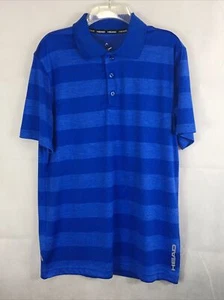 Head Polo Shirt Tennis Blue Heather Olympus Hypertek Men’s Size Small S MSRP $50 - Picture 1 of 12