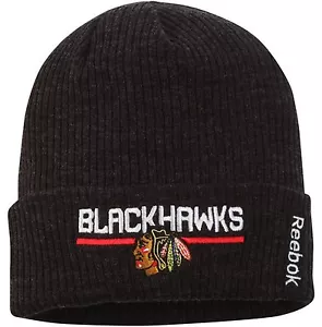 Chicago Blackhawks Center Ice Locker Room Cuffed Knit Hat-10482 - Picture 1 of 1