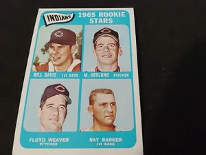 1965 Topps #546 Indians Rookie Stars (Davis-Hedlund-Weaver-Barker) BB-Karte NM - Bild 1 von 2