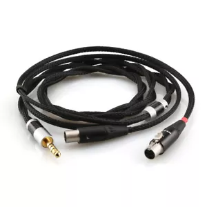 3.5mm Balanced to 4pin Mini XLR Silver Plated Headphone Upgrade Cable for Audeze - Picture 1 of 5