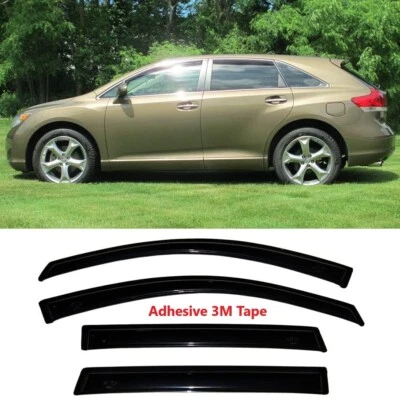 Window Visors Rain Guards Deflectors Mugen Style Fit Toyota Venza JDM 2008-2016 - Image 1 of 4