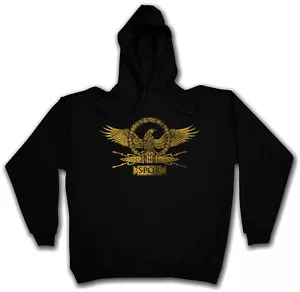 SUDADERA CON CAPUCHA DE ÁGUILA ROMANA Roma César Emperador SPQR Imperio Insignia - Imagen 1 de 2