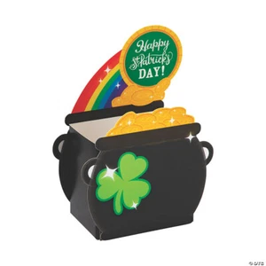 St. Patrick's Day Pot Of Gold Treat Box - Party Supplies - 12 Pieces - Picture 1 of 1