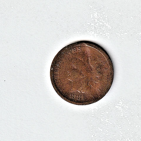 1881 INDIAN HEAD CENT ORIGINAL Cover