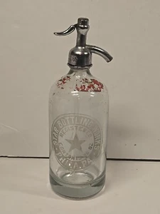 Star Bottling Works Philadelphia Philly Vintage Antique Glass Seltzer Bottle - Picture 1 of 14