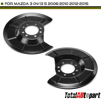 2Pcs Brake Dust Shield for Mazda 3 2004-2013 5 2006-2010 2012-2015 Rear LH & RH - Image 1 of 4