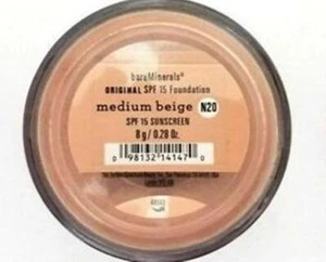BareMinerals Escentuals *MEDIUM BEIGE (N20)* Power foundation Full Size 1 pc - Picture 1 of 1