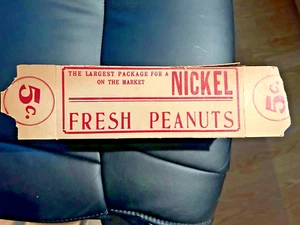 Ca 1930s Nickel Peanut Box, Augusta Grocery, Augusta, GA., Vintage, Old Display - Picture 1 of 6