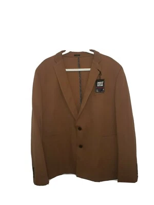 J Ferrar Slim Fit 360 Stretch Knit Sport Coat Blazer Jacket English Toffee Sz L - Image 1 of 4